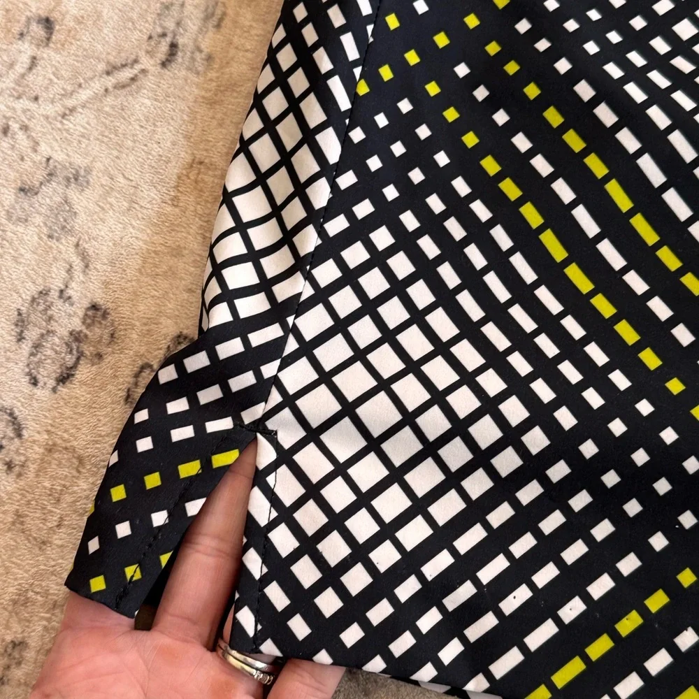 EP Pro Golf Skort Size 6 Black White Geometric Lime Green Athletic Skirt - Picture 8 of 10